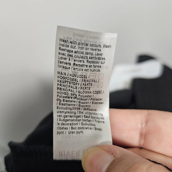 River Island High Rise Button Front Faux-Leather Leggings Black Size US 10 - Picture 7 of 9